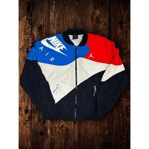 Vintage Nike Air Jordan Flight Windbreaker Jacket Retro Colorblock Men’s M